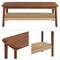 Alaterre Furniture Calais Coffee Table, Warm Chestnut ANCA1170 - alternate 8